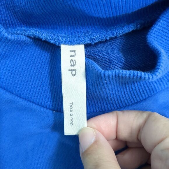 Nap Women’s Lounge Sweater extra Large blue Sweatshirt - Picture 5 of 7